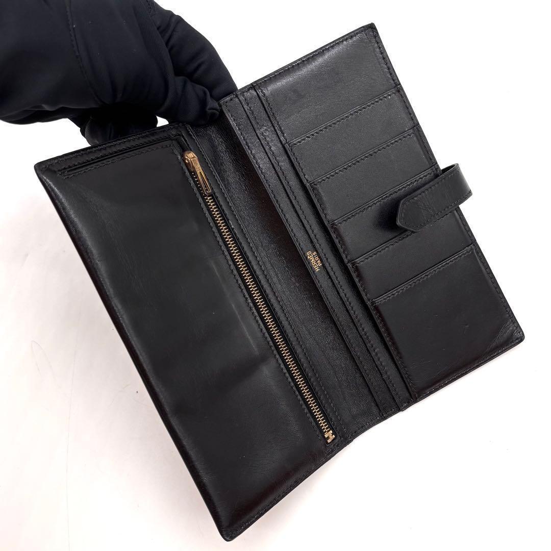 Hermes Bearn Classic Box Calf Black Wallet — view 3
