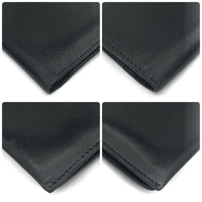 Hermes Bearn Classic Box Calf Black Wallet — view 5
