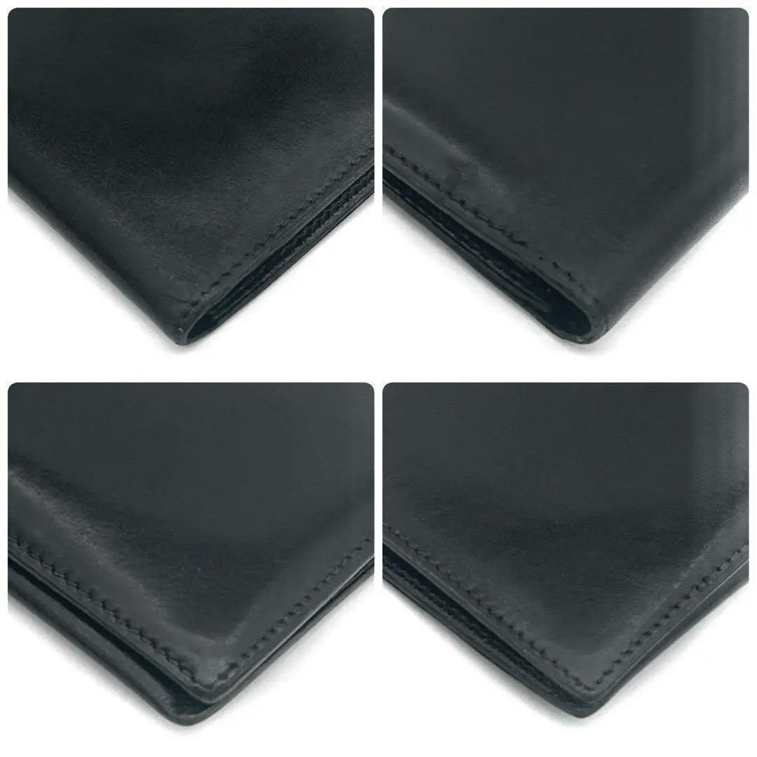 Hermes Bearn Classic Box Calf Black Wallet — view 6