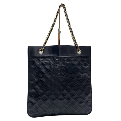 Chanel Quilted Lambskin Chain Shoulder Bag CC Logo — view 3