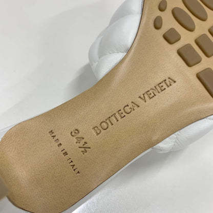 Bottega Veneta Lambskin Quilted Mules White