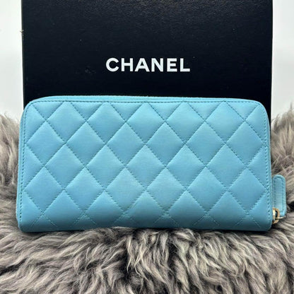 Chanel Wallet Quilted Round Zip LB — view 3