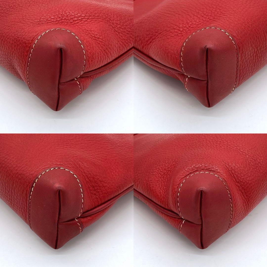 Gucci Shoulder Bag Leather Red