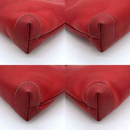 Gucci Shoulder Bag Leather Red