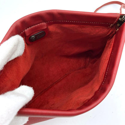 Gucci Shoulder Bag Leather Red