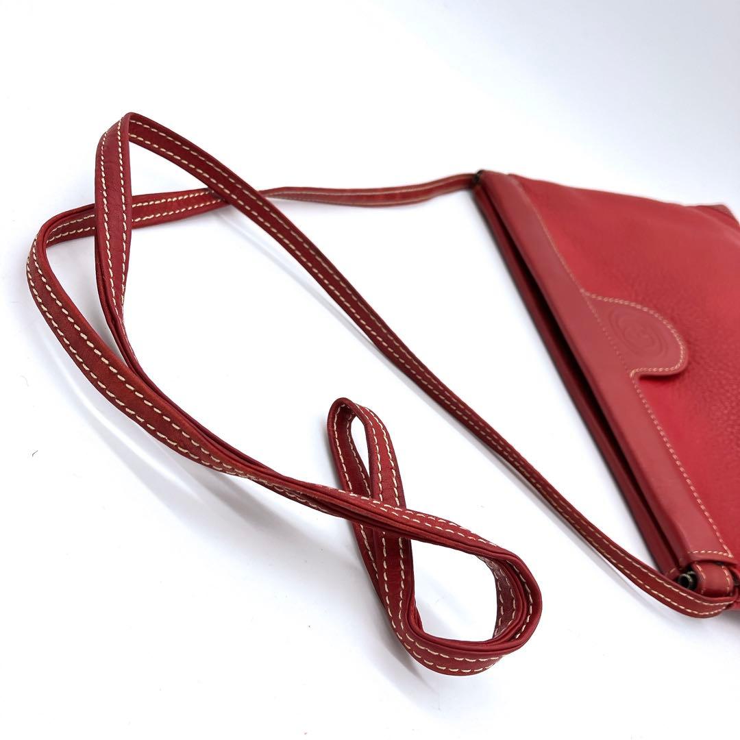 Gucci Shoulder Bag Leather Red