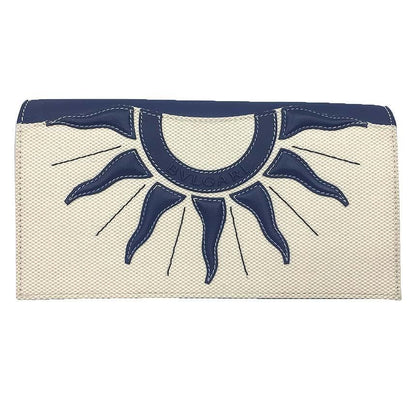 Bvlgari Tondosan Long Wallet With Sun Motif Organizer Aq11964