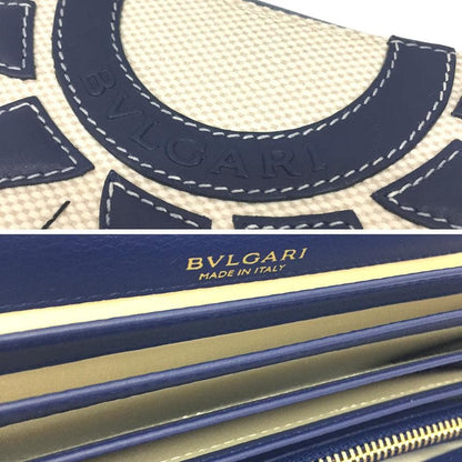 Bvlgari Tondosan Long Wallet With Sun Motif Organizer Aq11964