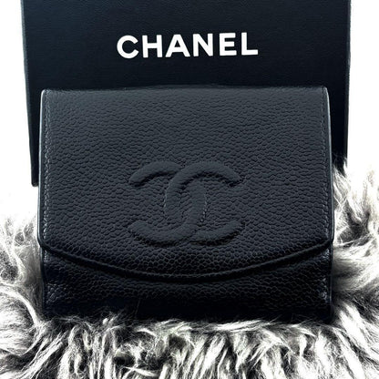 Chanel Wallet Coco Stitch Hook Caviar Bifold — view 2