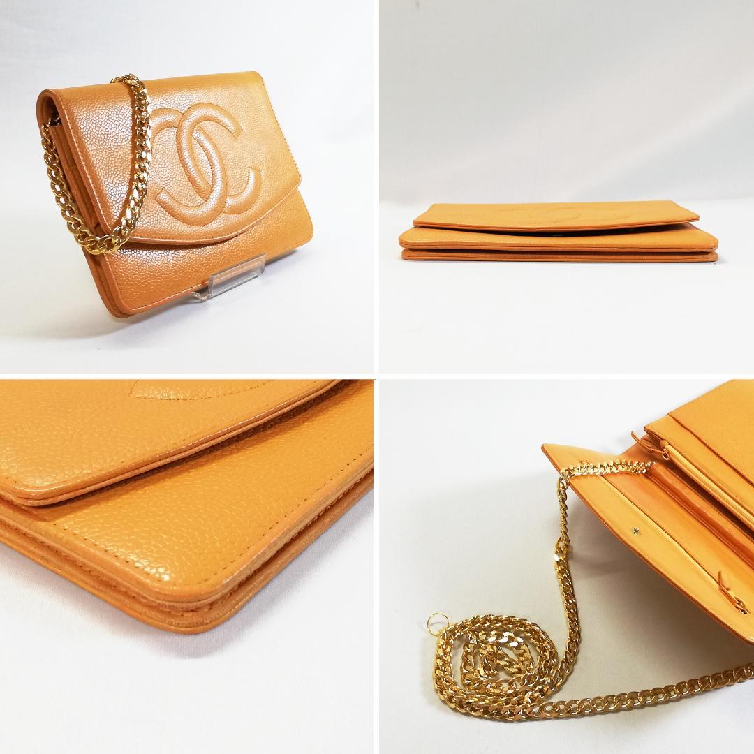 Chanel Bifold Wallet Caviar Mari Gold — view 3