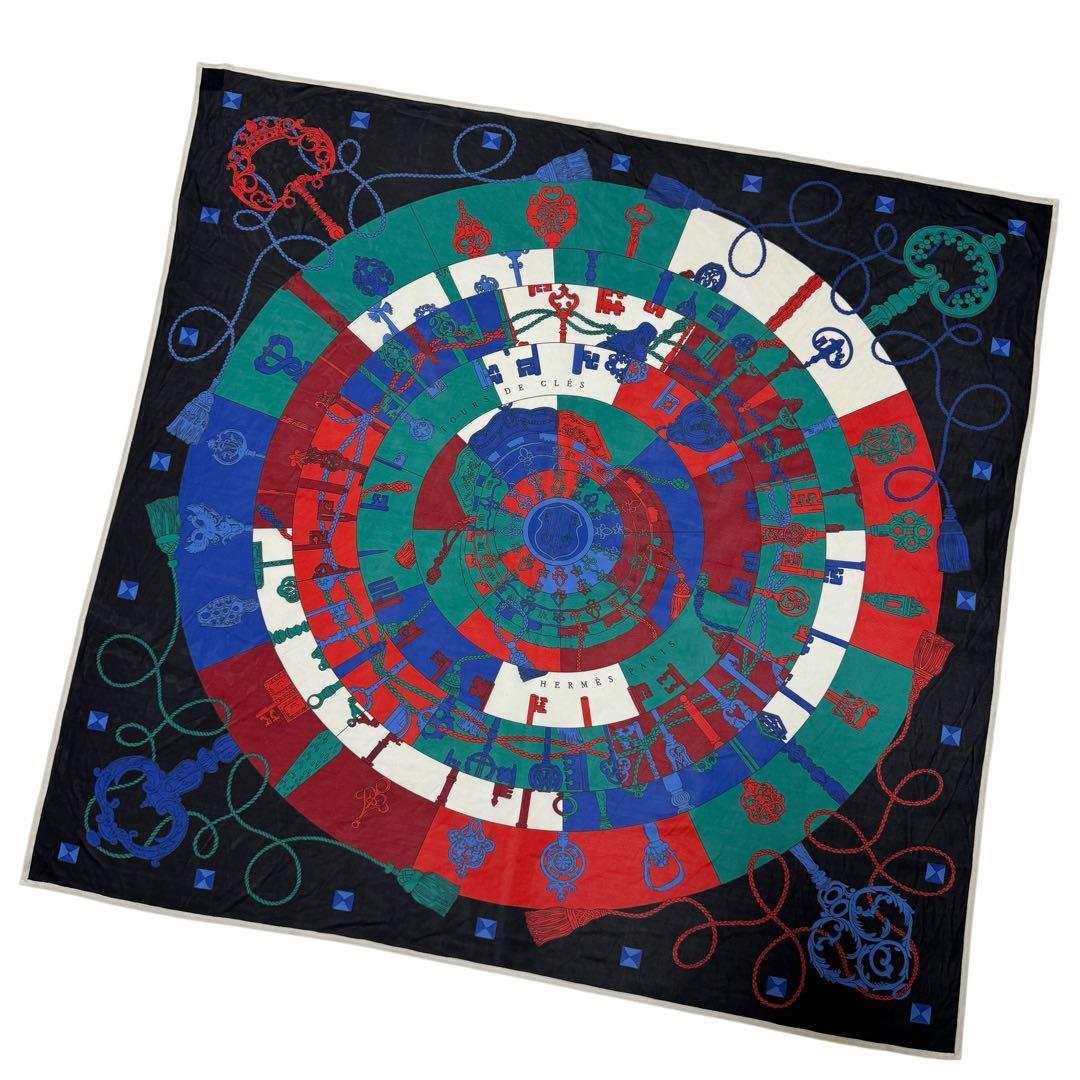 Hermes Carre 90 Tours de Cles Spiral to the Key Scarf