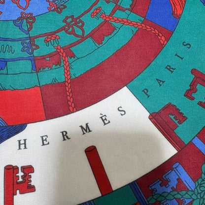 Hermes Carre 90 Tours de Cles Spiral to the Key Scarf — view 4