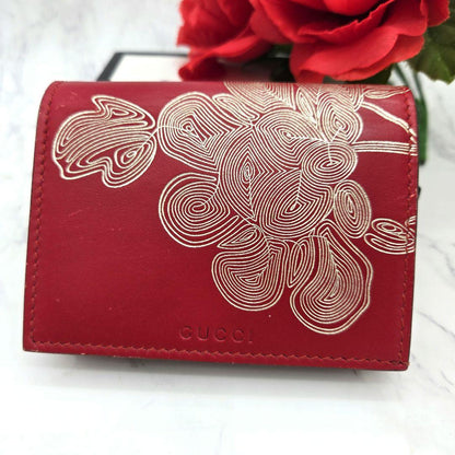 Gucci Fold Wallet Chinese New Year Red