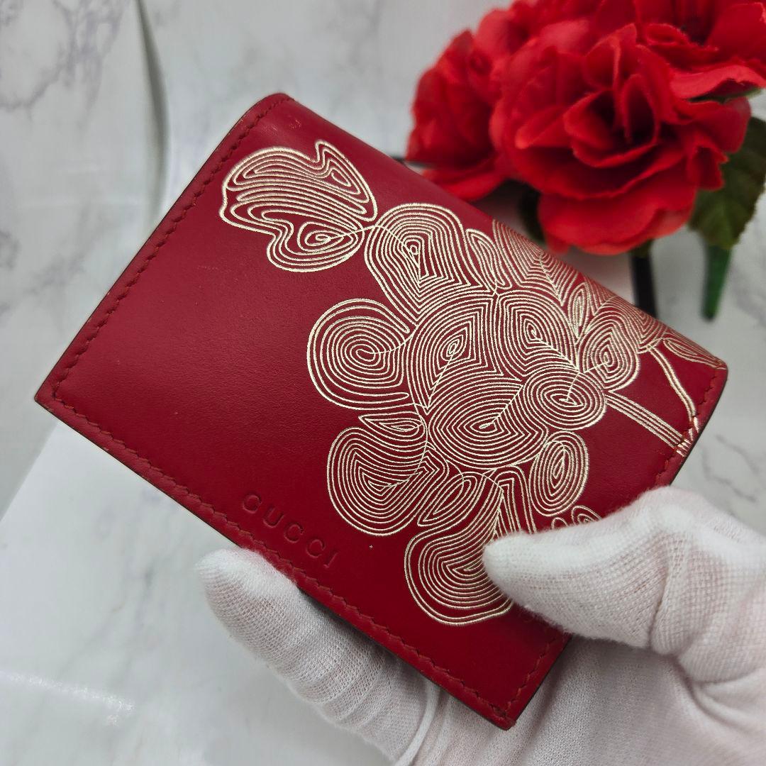 Gucci Fold Wallet Chinese New Year Red — view 3