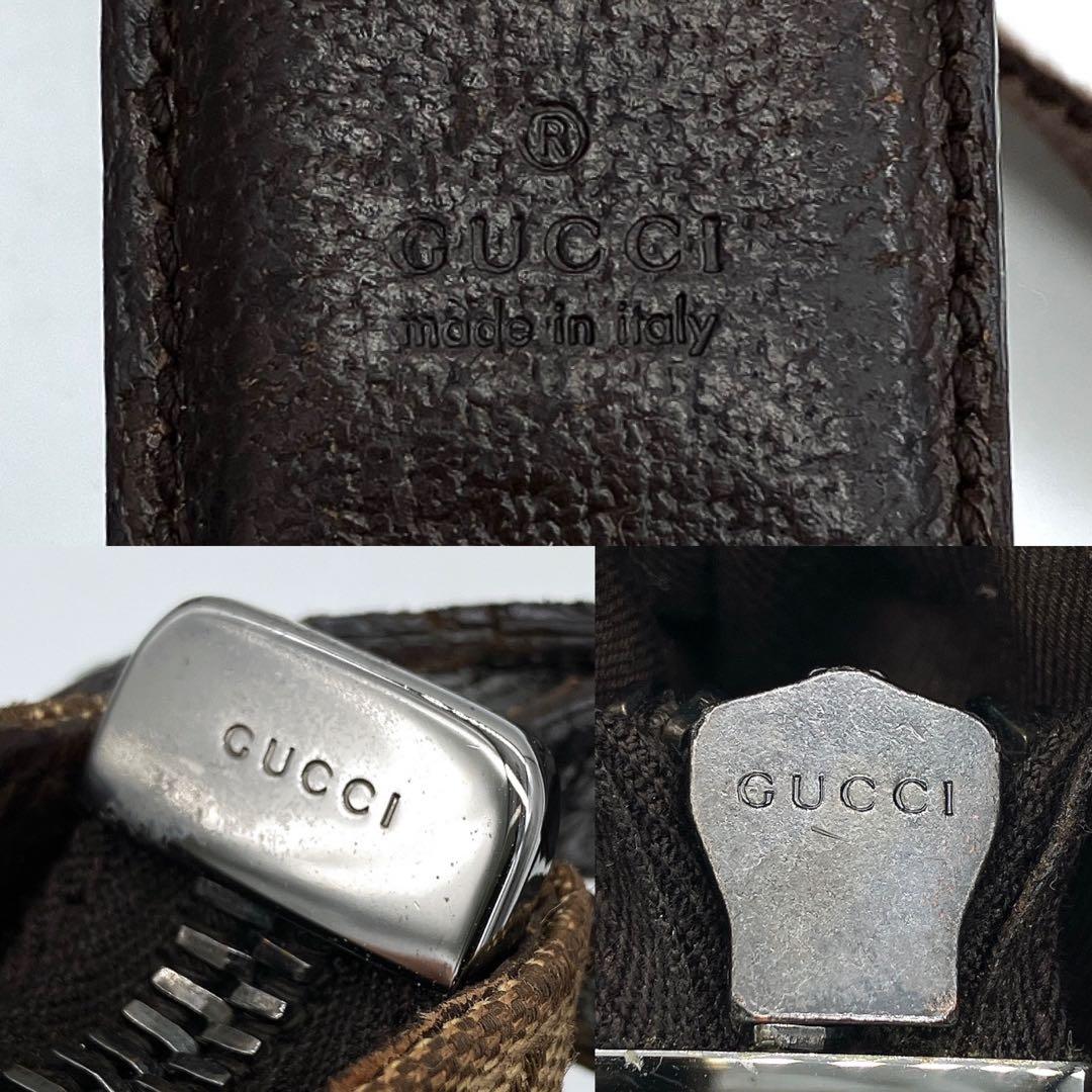 Gucci Shoulder Bag GG Canvas Brown Crossbody