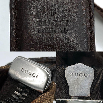 Gucci Shoulder Bag GG Canvas Brown Crossbody