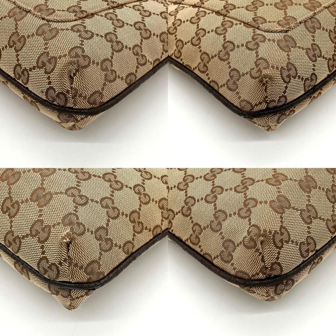 Gucci Shoulder Bag GG Canvas Brown Crossbody