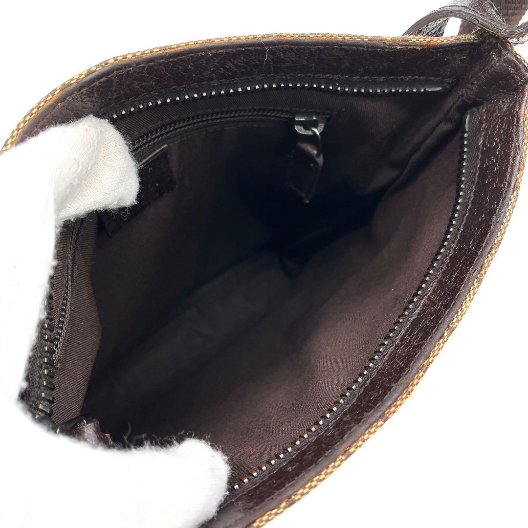 Gucci Shoulder Bag GG Canvas Brown Crossbody
