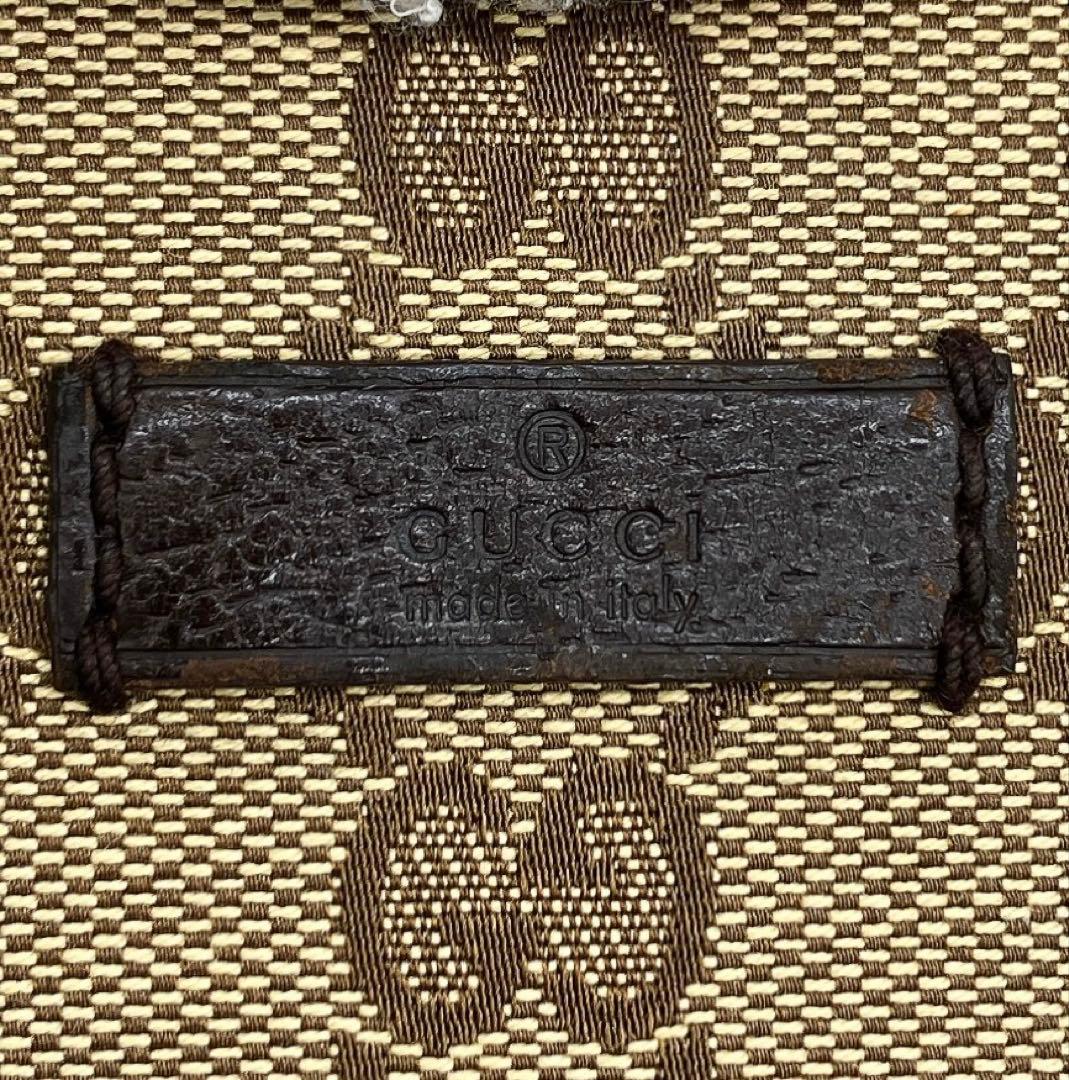 Gucci Shoulder Bag GG Canvas Brown Crossbody