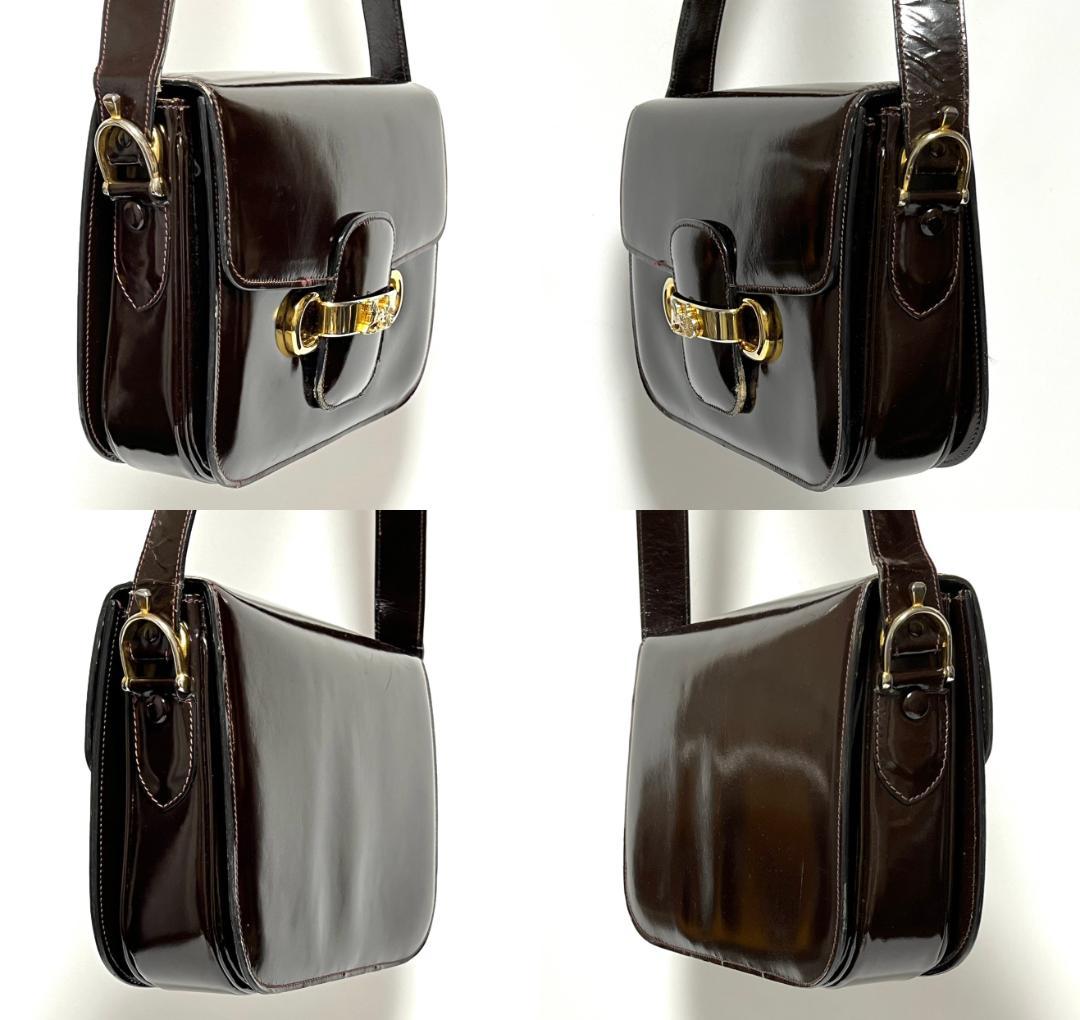 Celine Vintage Carriage Hardware Shoulder Bag Hb01743