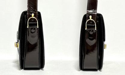 Celine Vintage Carriage Hardware Shoulder Bag Hb01743