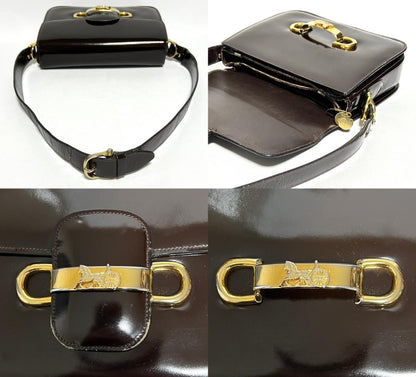 Celine Vintage Carriage Hardware Shoulder Bag Hb01743