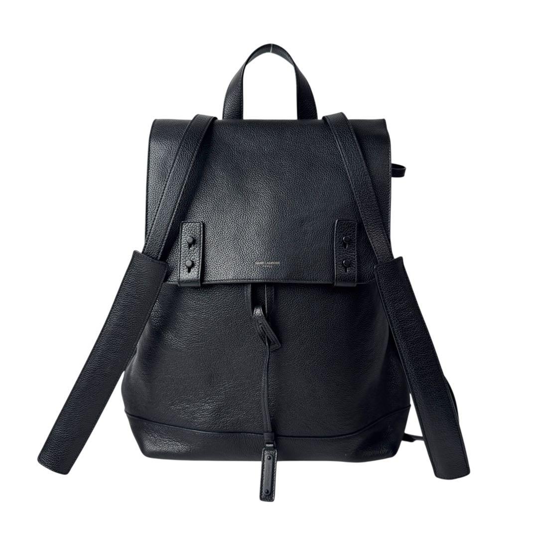 Saint Laurent Sac de Jour Backpack Gray Leather YSL — view 2