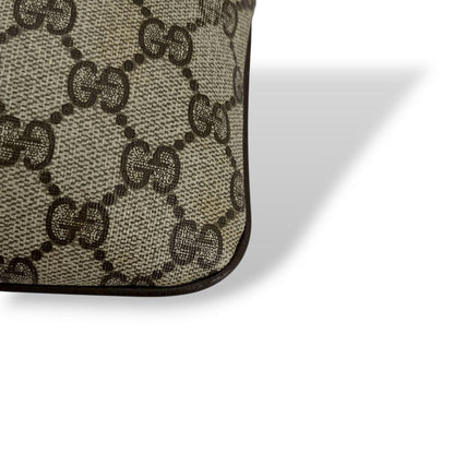 Old Gucci Shoulder Bag GG Supreme Sherry Line Mini Beige