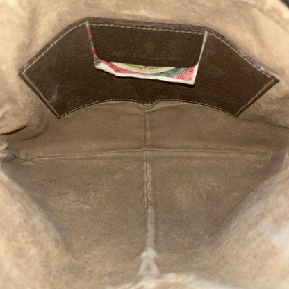 Old Gucci Shoulder Bag GG Supreme Sherry Line Mini Beige