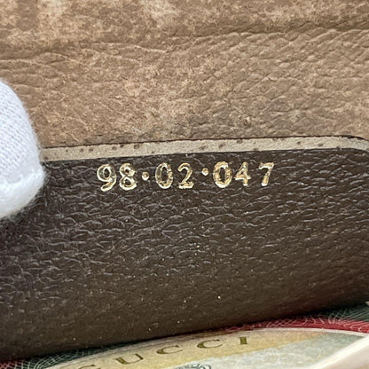 Old Gucci Shoulder Bag GG Supreme Sherry Line Mini Beige