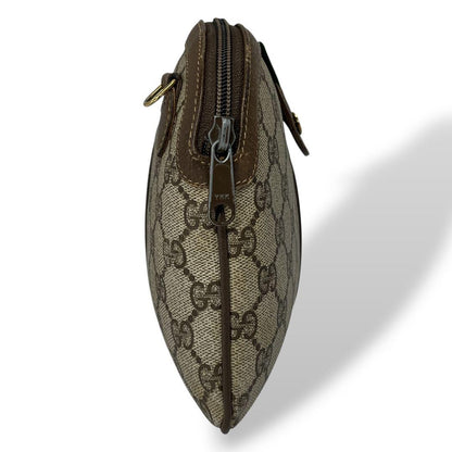 Old Gucci Shoulder Bag GG Supreme Sherry Line Mini Beige