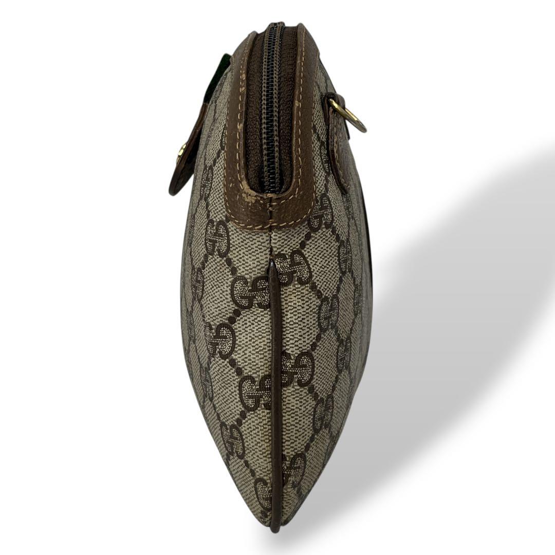 Old Gucci Shoulder Bag GG Supreme Sherry Line Mini Beige