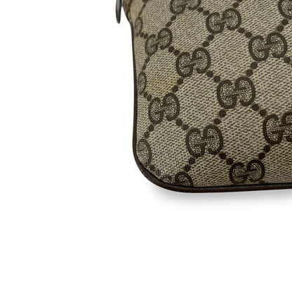 Old Gucci Shoulder Bag GG Supreme Sherry Line Mini Beige