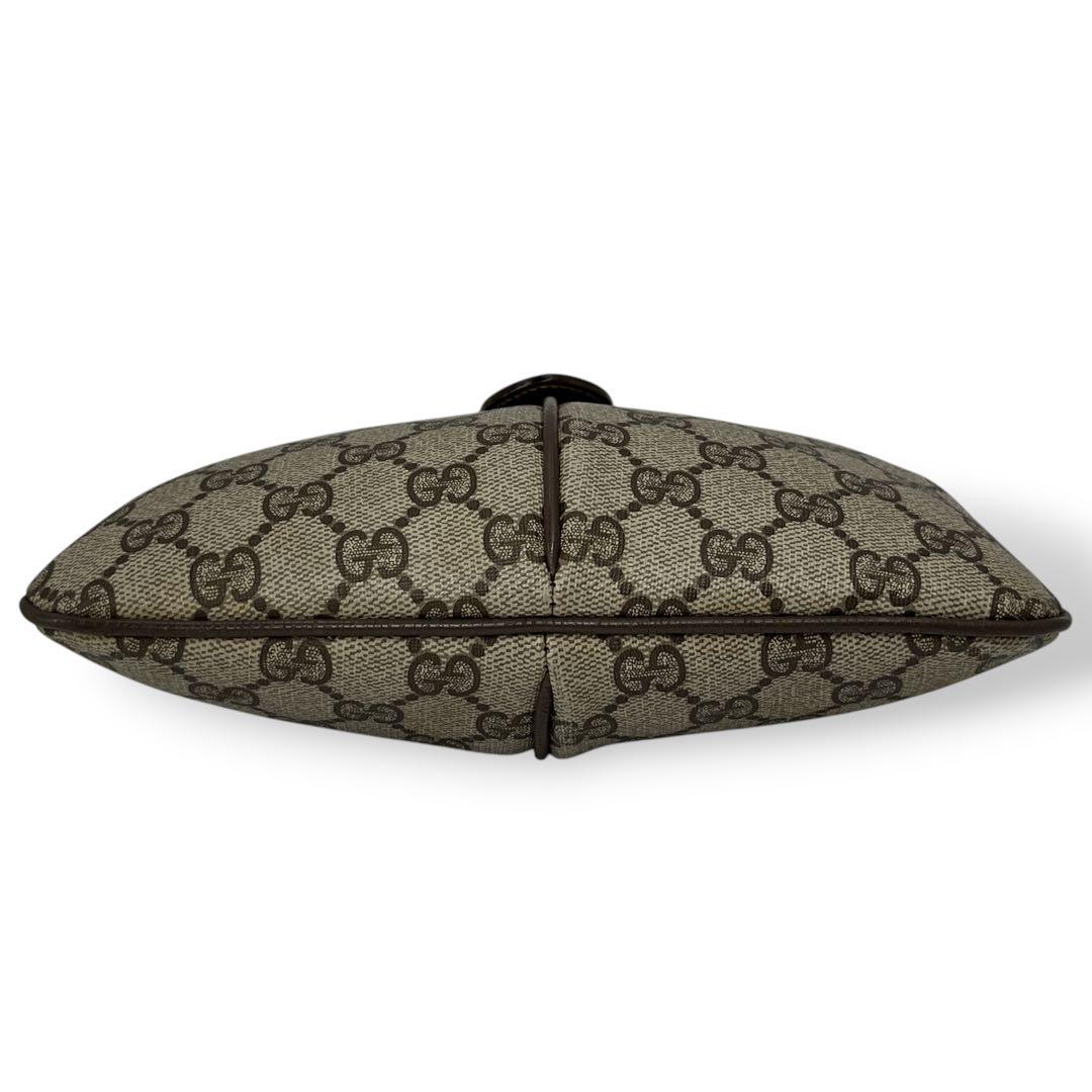 Old Gucci Shoulder Bag GG Supreme Sherry Line Mini Beige