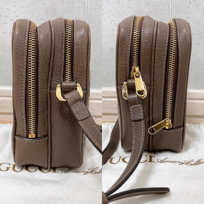 Gucci Ophidia Shoulder Bag GG Supreme Canvas Sherry