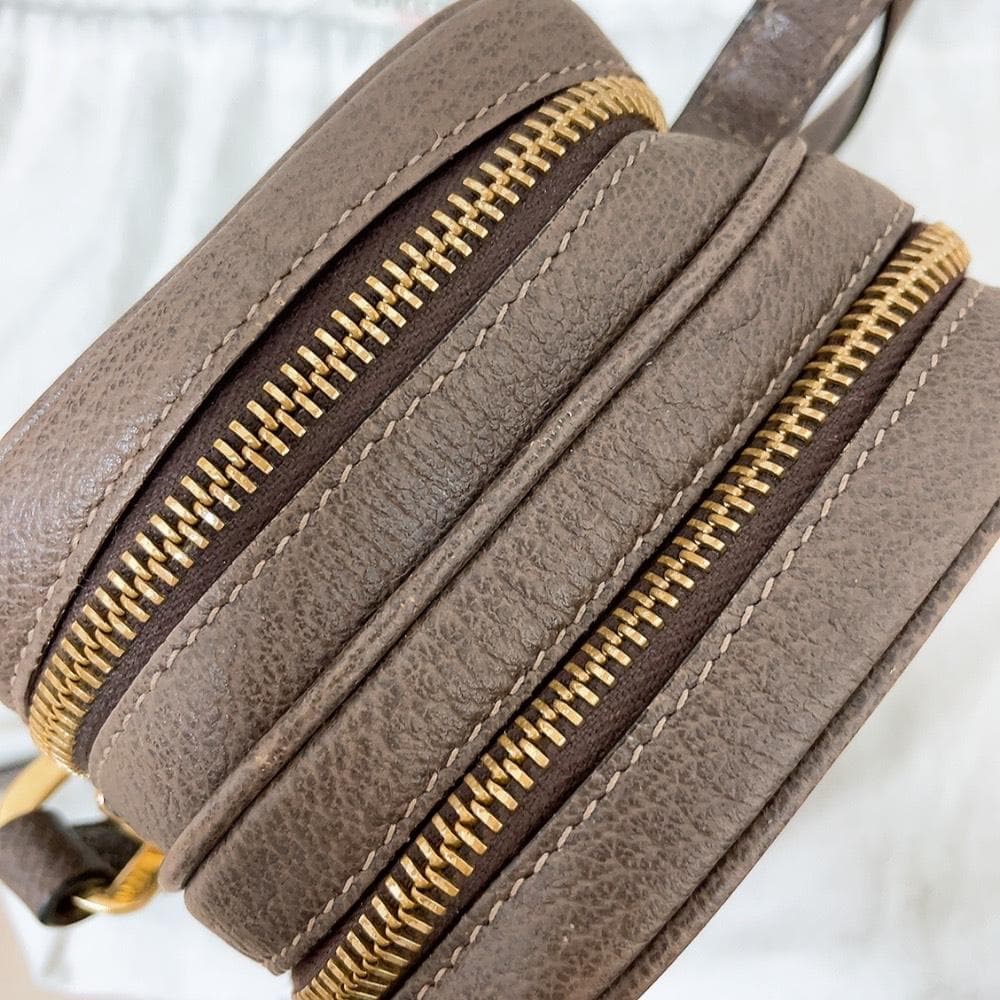 Gucci Ophidia Shoulder Bag GG Supreme Canvas Sherry
