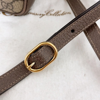 Gucci Ophidia Shoulder Bag GG Supreme Canvas Sherry