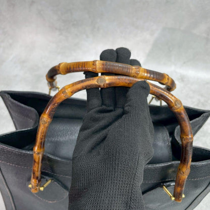 Gucci Handbag Diana Bamboo Black Leather — view 4