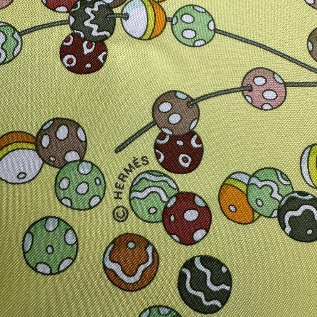 Hermes Tagged Carre 90 Dancing Pearls Scarf — view 6