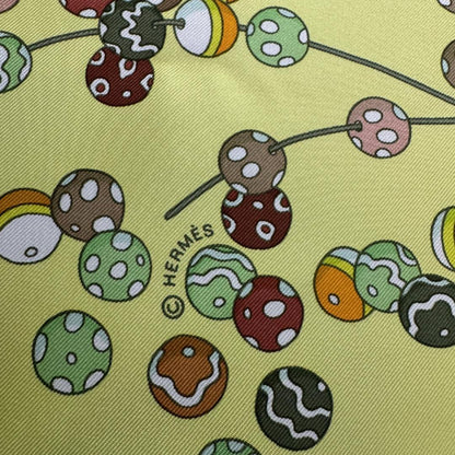 Hermes Tagged Carre 90 Dancing Pearls Scarf — view 6