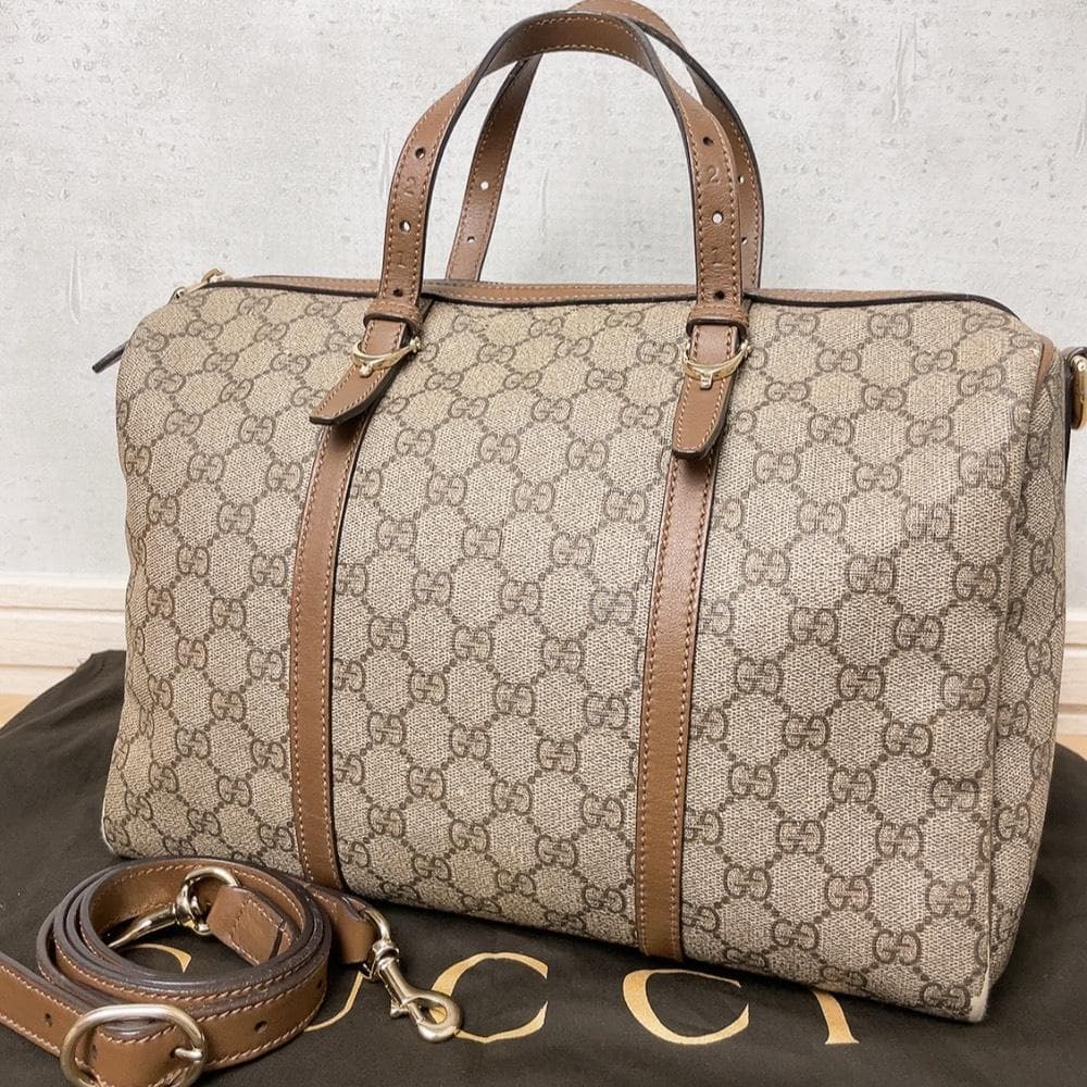 Gucci GG Supreme 2-Way Boston