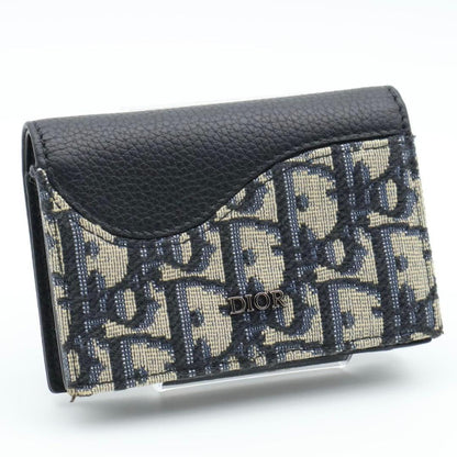 Dior Oblique Saddle Card Case Black
