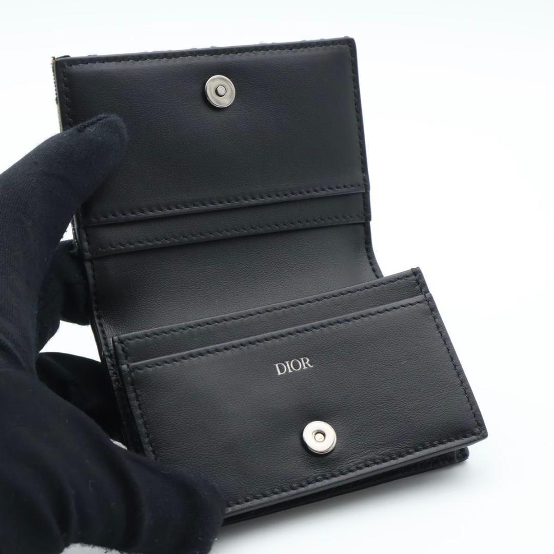 Dior Oblique Saddle Card Case Black — view 2