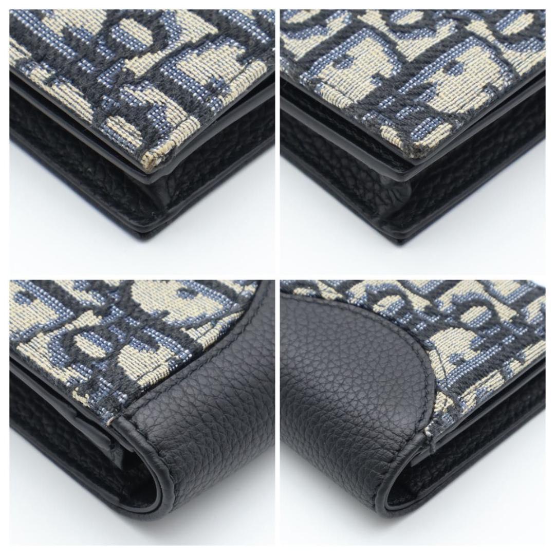 Dior Oblique Saddle Card Case Black — view 8