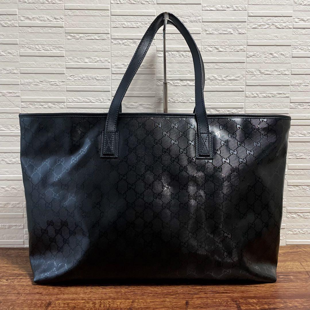 Gucci GG Supreme Hand Tote Bag Leather Black — view 3