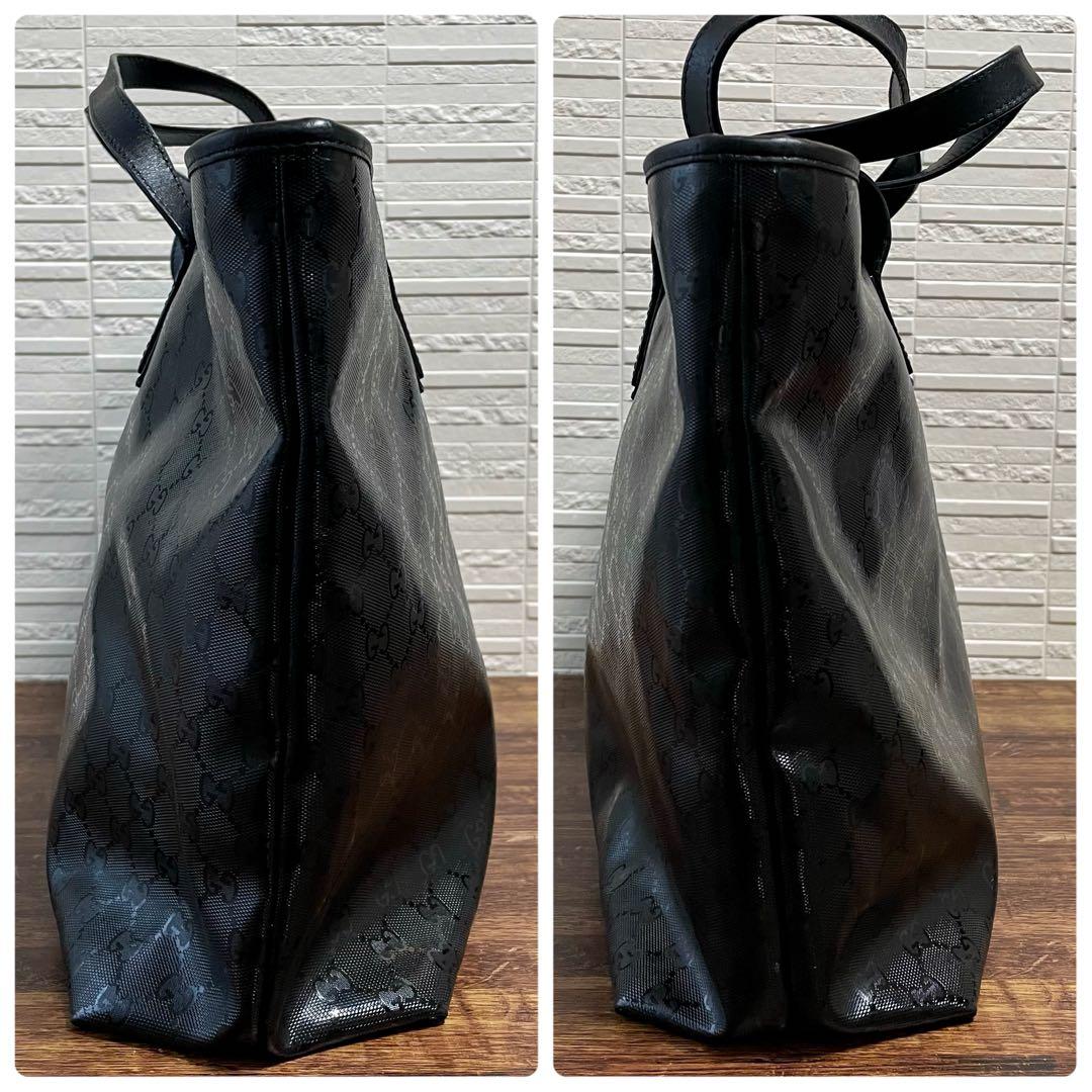 Gucci GG Supreme Hand Tote Bag Leather Black — view 4