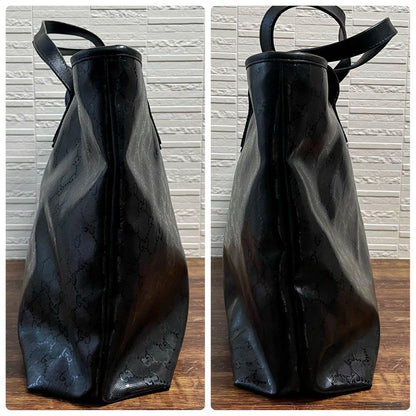 Gucci GG Supreme Hand Tote Bag Leather Black — view 4