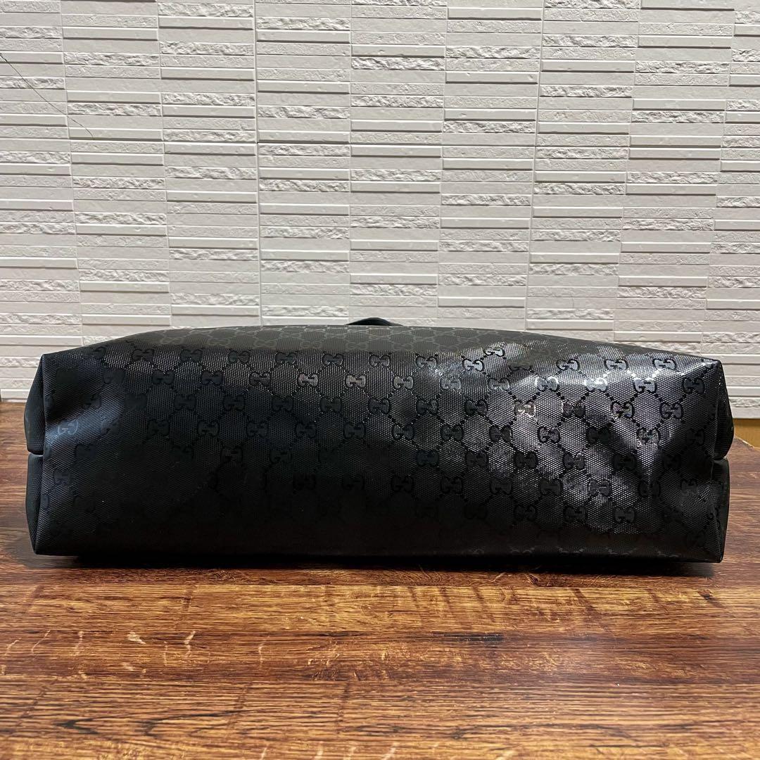 Gucci GG Supreme Hand Tote Bag Leather Black — view 5