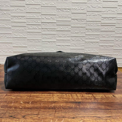 Gucci GG Supreme Hand Tote Bag Leather Black — view 5