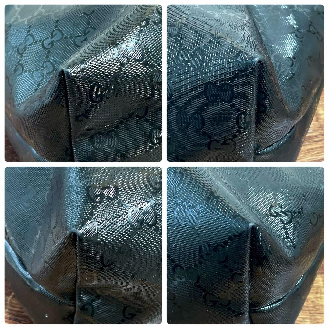 Gucci GG Supreme Hand Tote Bag Leather Black — view 6